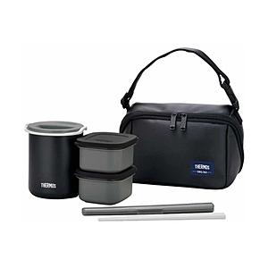 THERMOS(サーモス) 保温弁当箱（茶碗1.8杯分）　DBQ-362-MTBK マットブラック ...