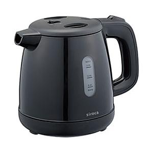 SIROCA siroca 電気ケトル（0.8L）　SEK-208-BK ブラック [振込不可]
