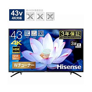 Hisense(ハイセンス) 液晶テレビ F68Eシリーズ  43F68E ［43V型 /4K対応］ 【お届け日時指定不可】 [振込不可]