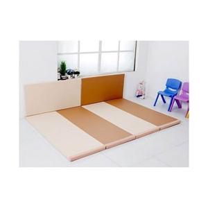 マイクリエイト 折りたたみ サークルマット W BR MC-0903(4連マット×1枚/サイドマット...