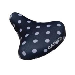 エール サドルカバー フルカラーチャリCAP ドット（ブラック） AS-41