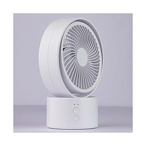 NAKAGAMI 卓上スウィングファン　充電式 ホワイト YNG-SDF200-W