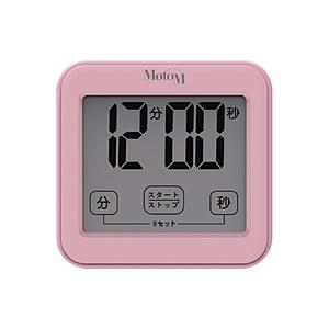 オリンピア 温湿度計付きキッチンタイマー MotoM ピンク GHA006P