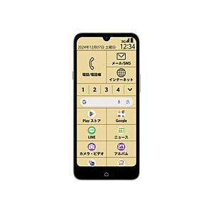 FCNT 【SIMフリー】らくらくスマートフォン Lite MR01  ゴールド PB3S0001J...