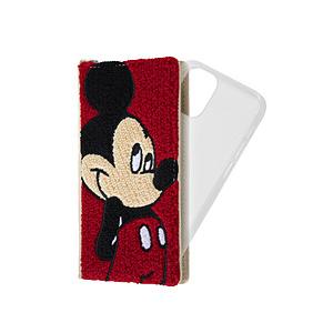 INGREM iPhone 12 mini 5.4インチ対応 『ディズニーキャラクター』/手帳型 FLEX CASE サガラ刺繍/『ミッキーマウス』 IN-DP26FSG3/MK｜y-sofmap