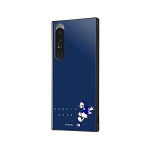 INGREM Xperia 1 IV / /耐衝撃ハイブリッドケース KAKU / ドナルドダック_ジャンプ イングレム IQ-DXP1M4K3TB/DD3