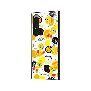INGREM Xperia 1 IV / /耐衝撃ハイブリッドケース KAKU / トゥイーティー_総柄 イングレム IQ-WXP1M4K3TB/TWB2
