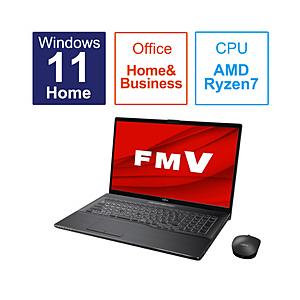 ノートパソコン FMV LIFEBOOK NH77/H1 ブライトブラック FMVN77H1B ［17.3型 /Windows11 Home /AMD Ryzen 7 /メモリ：8GB /SSD：512GB /Office HomeandBusine…｜y-sofmap