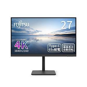 FUJITSU(富士通) PCモニター  ブラック  ［27型 /4K(3840×2160） /ワイ...