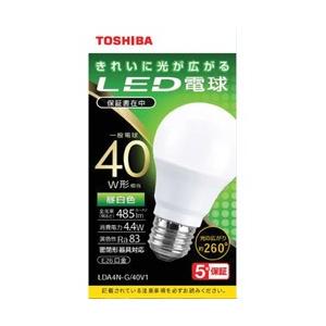 TOSHIBA(東芝) LED電球　全方向　昼白色　40W形相当　LDA4N-G/40V1