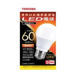 TOSHIBA(東芝) LED電球　全方向　電球色　60W形相当　LDA8L-G/60V1