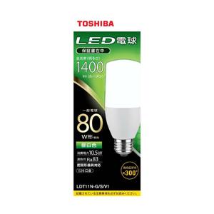 TOSHIBA(東芝) LED電球（T形）80W形相当 昼白色　口金E26 LDT11N-G/S/V...