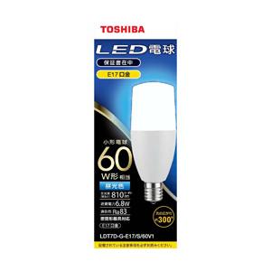 TOSHIBA(東芝) LED電球（T形）60W形相当 昼光色　口金E17 LDT7D-G-E17/S/60V1｜y-sofmap