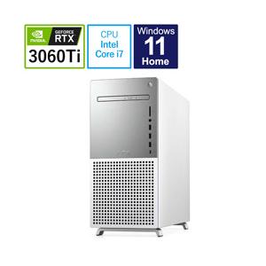 DX100VR-CHLC ゲーミングデスクトップパソコン [Core i7-12700/メモリ：16GB DDR5/RTX 3060 Ti LHR/SSD：512GB+HDD：1TB/モニター無し/2022春モデル] プラチ…