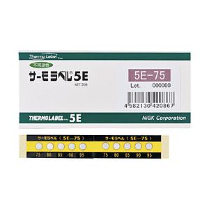 日油技研工業 サーモラベル5点表示屋外対応型　不可逆性　210度　5E210 （1ケース20枚）