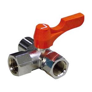 アソー BT-1222 ASOH エースボール3W 横型三方弁 内X内ネジ型 PT1/4