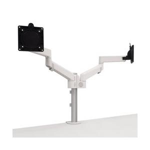 アーキサイト Lima ポストマウント式 デュアルモニターアーム ホワイト 簡単設置 軽量 保証12年 CBS Lima Dual White
