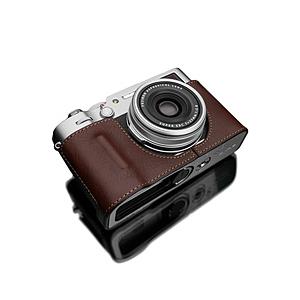 GARIZ FUJIFILM X100V用 本革カメラケース  ブラウン HG-X100VBR