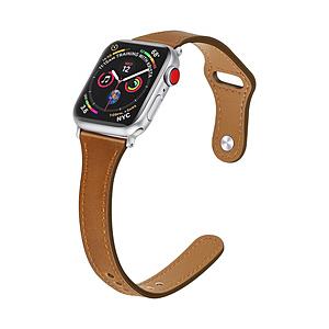 アイキューラボ Apple Watch レザーナローバンド 40/38mm ブラウン   IQ-AWTHL40-BR
