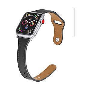 アイキューラボ Apple Watch レザーナローバンド 40/38mm ブラック   IQ-AWTHL40-BK