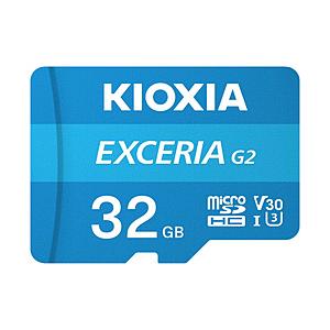 KIOXIA 【復旧サービス付き】 SDHC microSDカード ゲーム機におすすめの高速タイプ EXCERIA（エクセリア）  KMU-B032GBK ［Class10 /32GB］｜y-sofmap