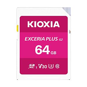 KIOXIA SDXCカード EXCERIA PLUS（エクセリアプラス） ピンク KSDH-B06...