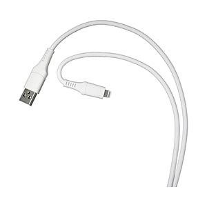 iPhone 充電ケーブル Type-A to ライトニングケーブル 0.5m MFi認証 シリコー...