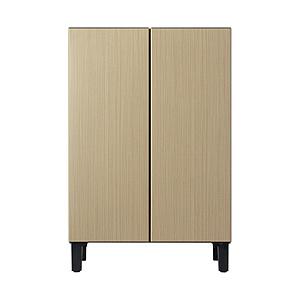 AQUA 冷蔵庫  グレージュウッド AQR-FD7B-C ［幅60cm /72L /2ドア /観音...