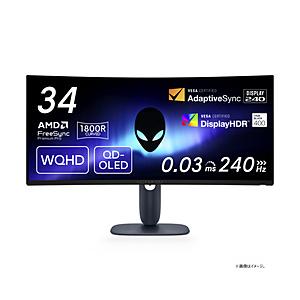 DELL(デル) AW3425DW-R ゲーミングモニター Alienware[34.2型] 星間藍...