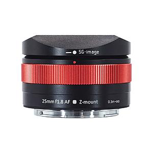 SG-image SG-image AF 25mm F1.8 ニコンZマウント APS-C レッド ...