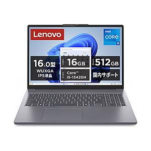 ノートパソコン IdeaPad Slim 3i Gen10 ルナグレー 83K20018JP ［16...