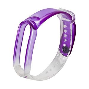 AMAZFIT Band 5用 ソフト TPU 替えバンド クリア  パープル sp200023C121Q08