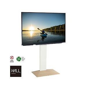 ナカムラ 32〜80V型対応 テレビスタンド WALL V3 ハイタイプ ホワイトオークベース WL...