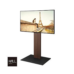 ナカムラ 32〜60V型対応 キャスター付きテレビスタンド WALL V2 ハイタイプ ウォールナッ...