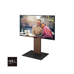 ナカムラ 32〜60V型対応 キャスター付きテレビスタンド WALL V2 ロータイプ ウォールナッ...