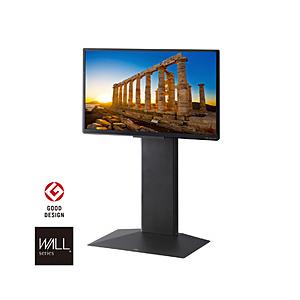 ナカムラ 24〜55V型対応 壁寄せテレビスタンド WALL V3COMPACT サテンブラック W...