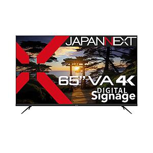 JAPANNEXT PCモニター VA/2年保証  JN-V65UHD-U ［65型 /4K(384...