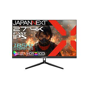 JAPANNEXT JN-IPS27G165U ゲーミングモニター   ［27型 /4K(3840×...