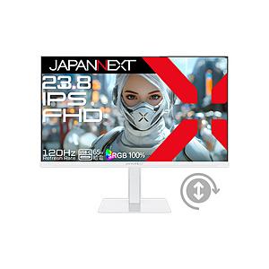 JAPANNEXT USB-C接続 PCモニター  ホワイト JN-238IPS120F-HSPC6...