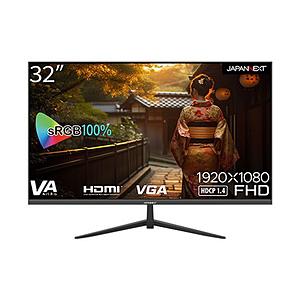 JAPANNEXT 32インチ液晶モニターJN-V32FLFHD JAPANNEXT 32インチVAパネル搭載 フルHD液晶モニター JN