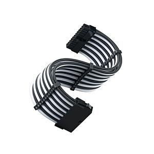 Silver Stone 1 x 24 ピン ATX SilverStone 電源ケーブル  ホワイト SST-PP07E-MBBW