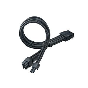 Silver Stone 1 x 8 ピン  PCIe SilverStone 電源ケーブル  ブラック SST-PP07E-PCIB