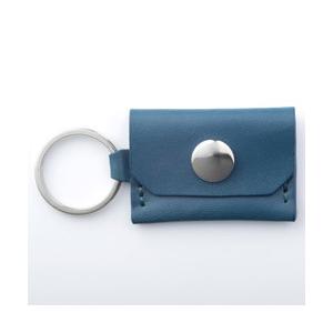 MAMORIO MAMORIOレザーチャーム  ネイビーブルー MAMLZ-C-001-NB