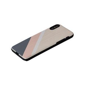 man＆wood Man&Wood iPhone XS / X real wood case Suit Pink 取り寄せ商品