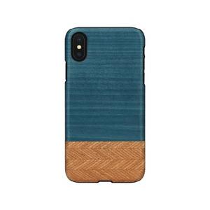 man＆wood Man&Wood iPhone XS Max real wood case Denim 取り寄せ商品