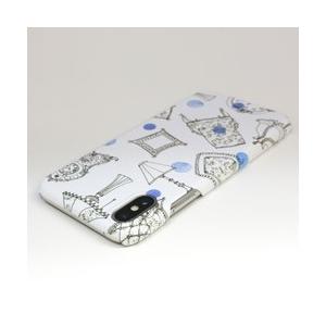 HAPPYMORI Happymori iPhone XS / X French Cafe Bar ブルー 取り寄せ商品