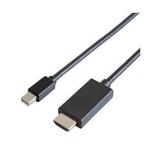 GOPPA 映像変換ケーブル  ブラック GP-MDPHD/K-10 ［HDMI⇔miniDisplayPort /1m］｜y-sofmap