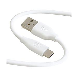 GOPPA シリコン採用やわらかケーブル USB-A⇒USB-Type-C 1.5m  ホワイト GP-ACU2S150CM/W