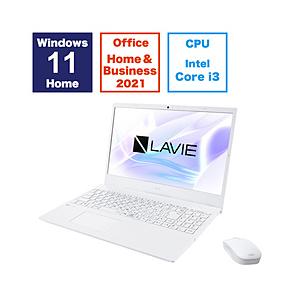 ノートパソコン LAVIE N15(N1535/GAW) パールホワイト PC-N1535GAW ［...