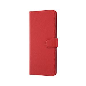 レイアウト arrows 5G 手帳型 シンプル マグネット レッド RT-AR5GELC1/R 【...